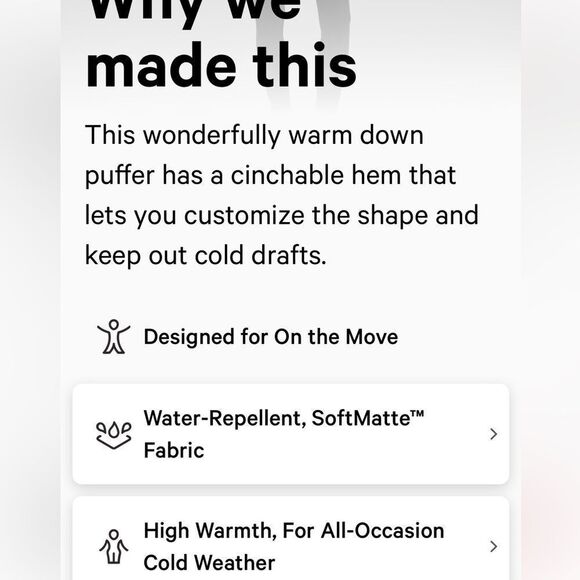 LULULEMON WUNDER Puff CROPPED JACKET SIZE 8 perfect Heathered Natural Ivory NWT - Picture 4 of 6